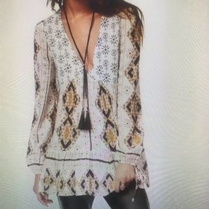 FREE PEOPLE LONG SLEEVE BLOUSE